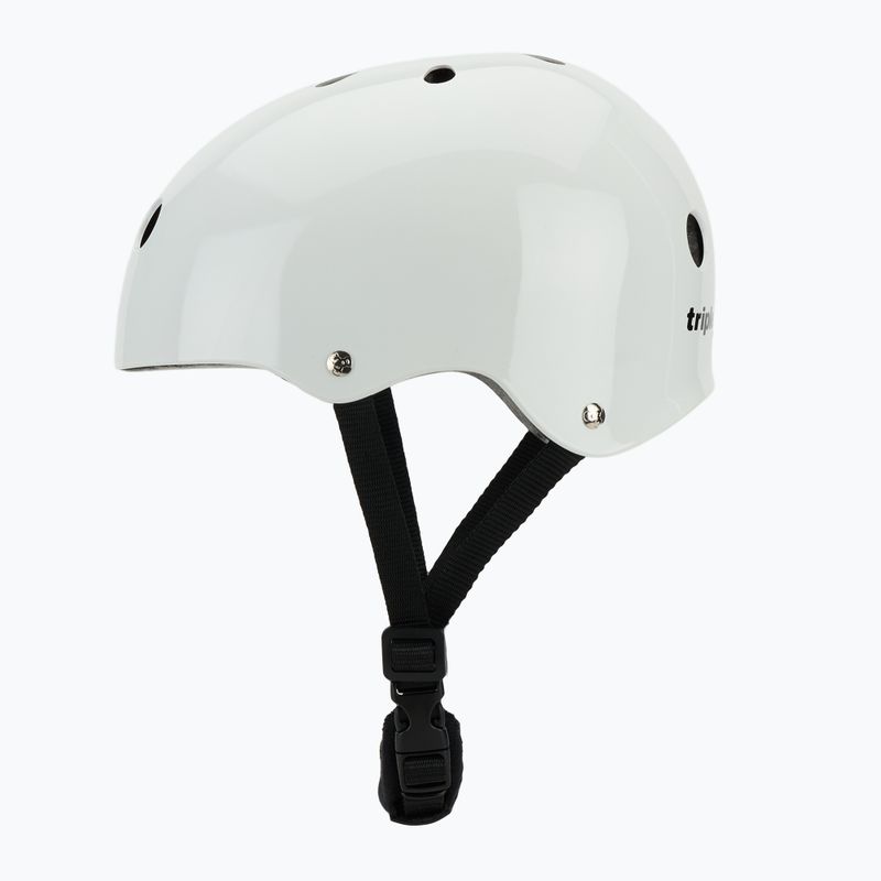 Triple Eight Lil 8 Youth white glossy child helmet 3