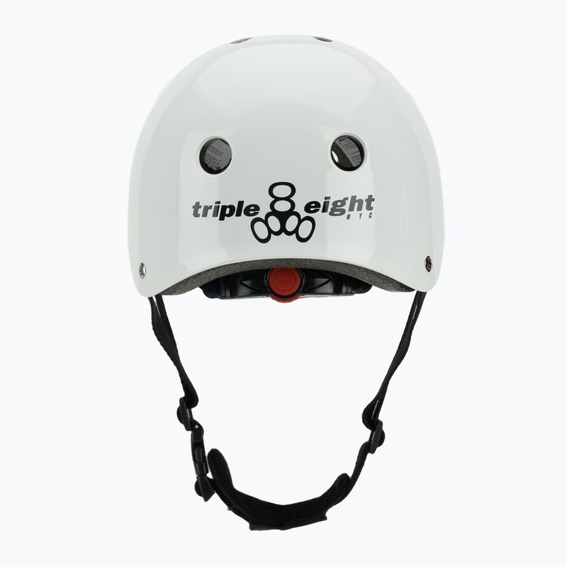 Triple Eight Lil 8 Youth white glossy child helmet 4