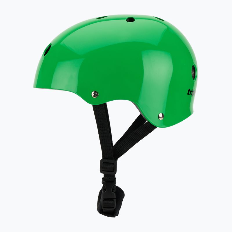 Triple Eight Lil 8 Youth neon green glossy child helmet 3
