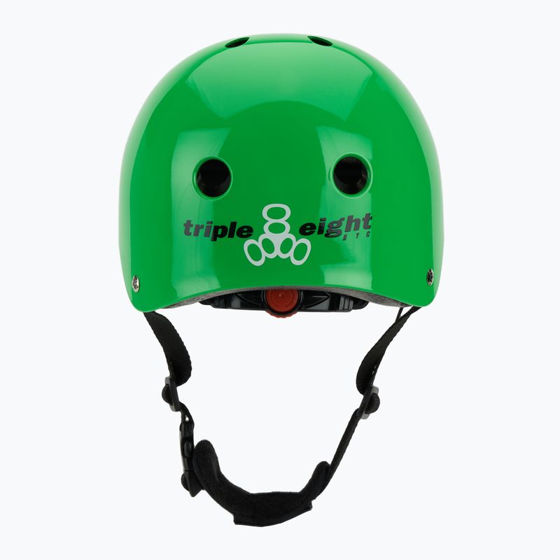 Triple Eight Lil 8 Youth neon green glossy child helmet 4