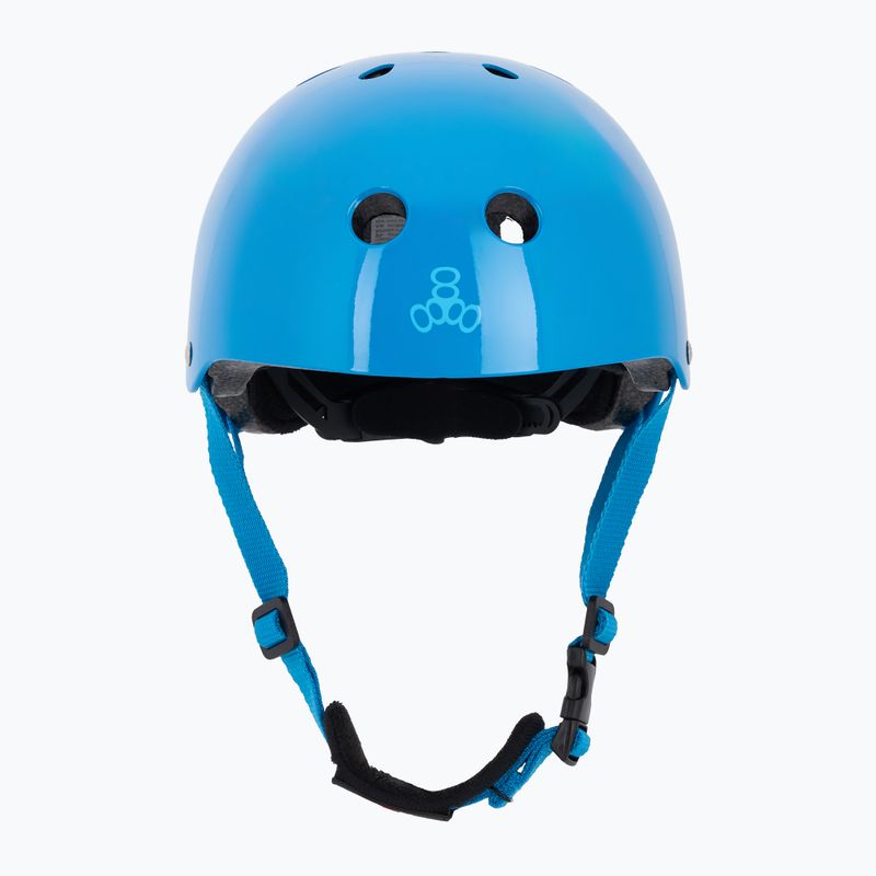 Triple Eight Lil 8 Youth blue glossy child helmet 2