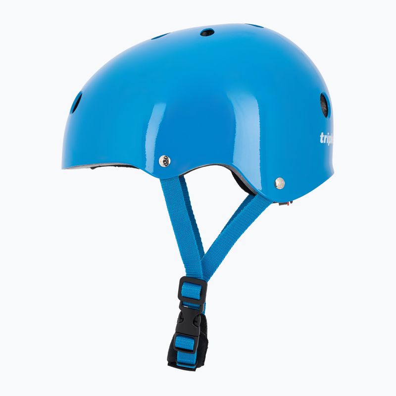 Triple Eight Lil 8 Youth blue glossy child helmet 3