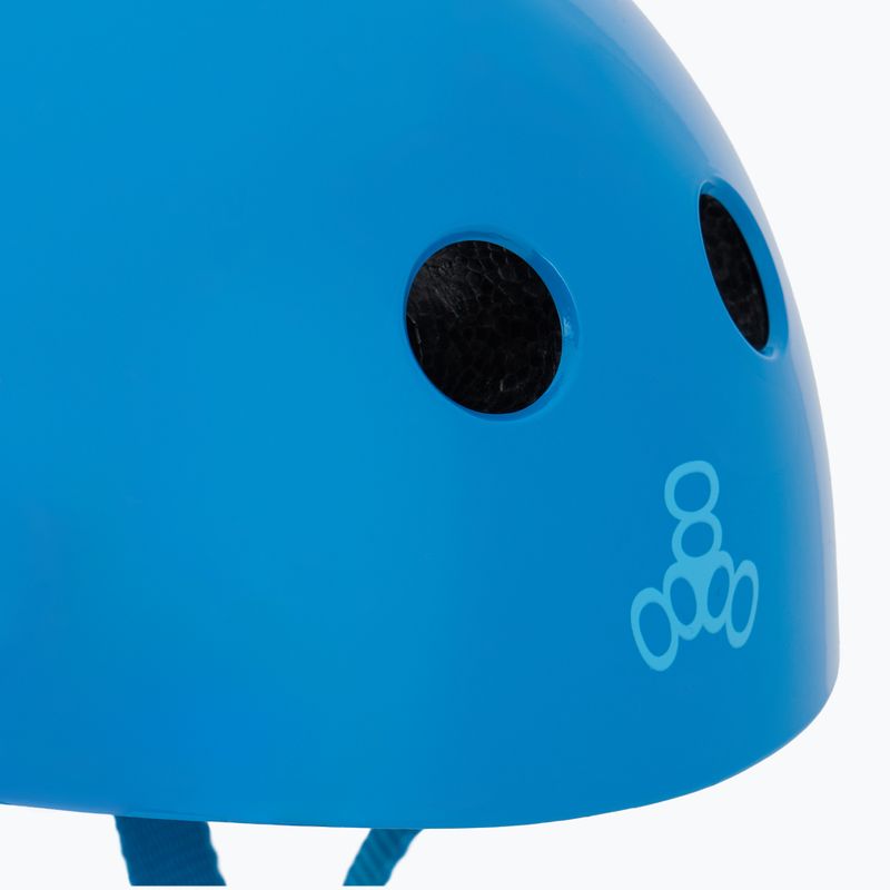 Triple Eight Lil 8 Youth blue glossy child helmet 7