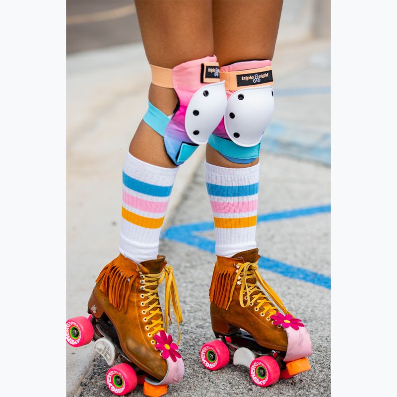 Triple Eight Saver Color Series Jr sunset children's protector set 8