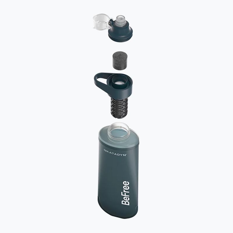 Travel bottle with filter Katadyn BeFree Filter AC 500 ml slate blue 5