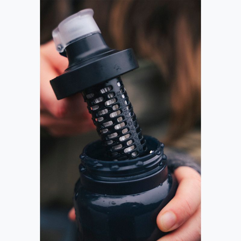 Travel bottle with filter Katadyn BeFree AC 0,7 and smoke 7