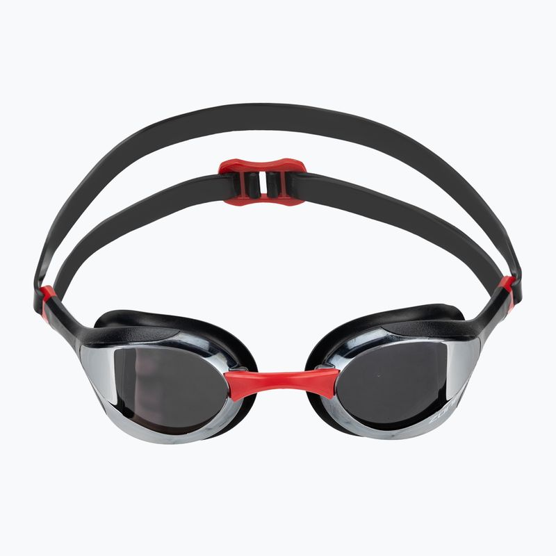 Swim goggles ZONE3 Volare Streamline Racing black/red/silver polarized mirror revo 2