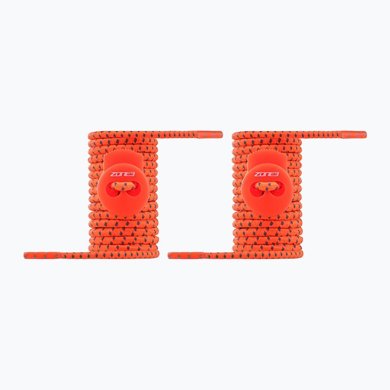ZONE3 Elastic self-locking laces neon orange 2