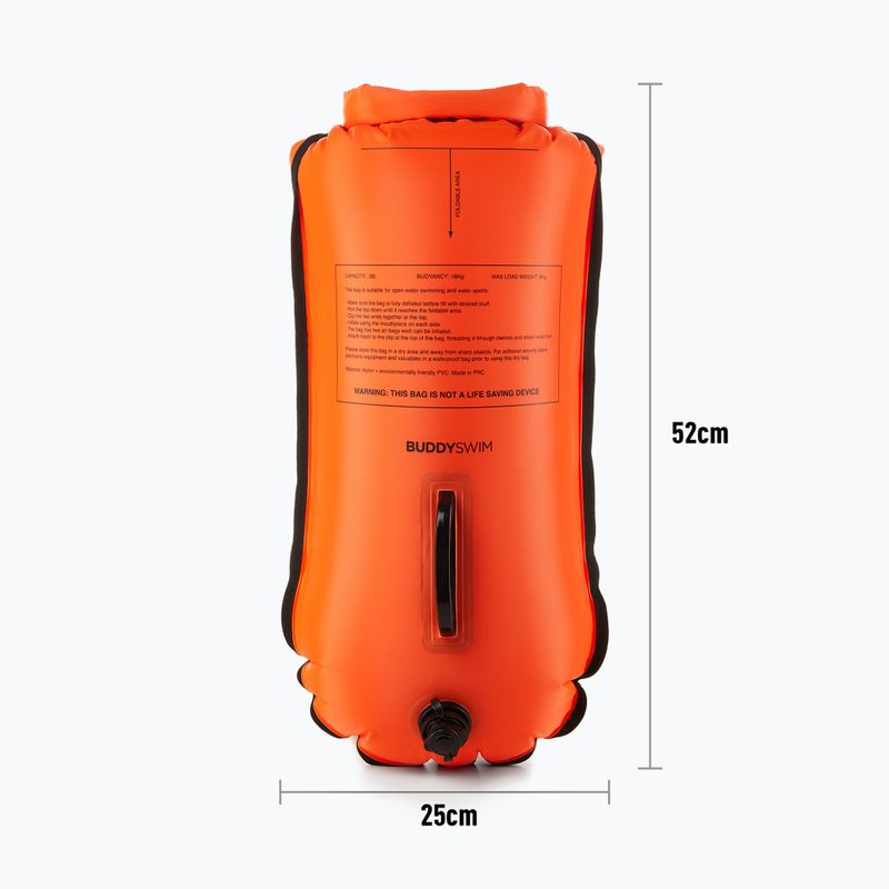 Safety buoy BuddySwim CSW Dry Bag 28 l orange 3