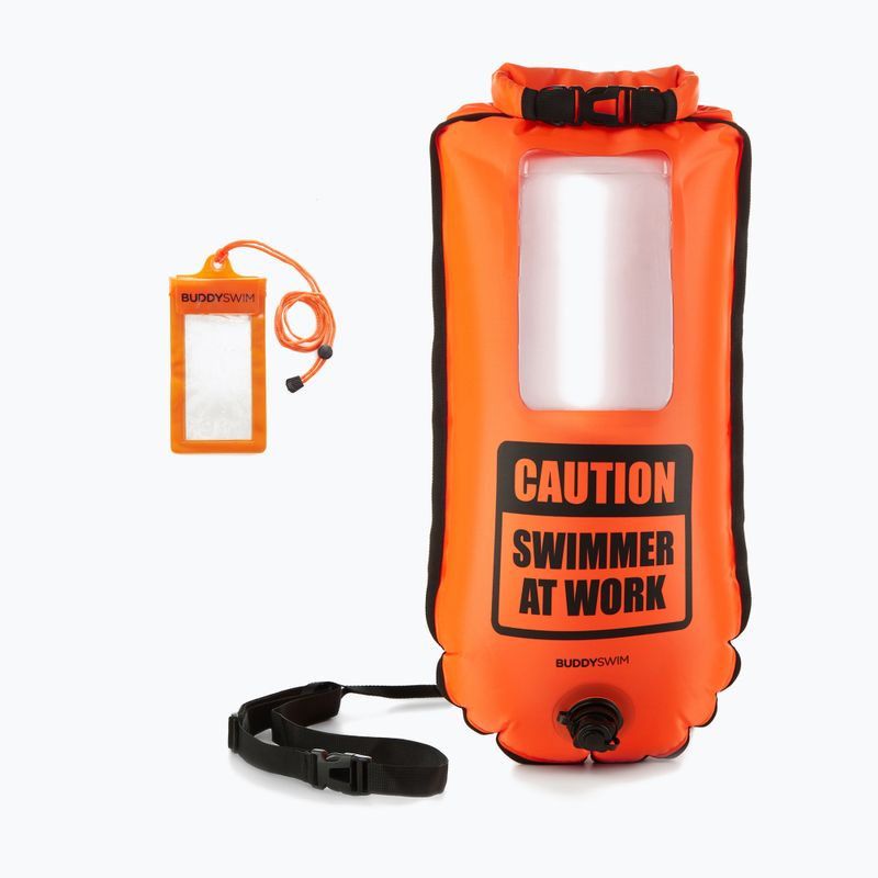 Safety buoy BuddySwim Smartphone Dry Bag 28 l orange