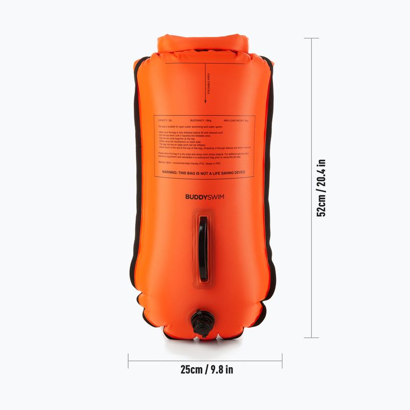 Safety buoy BuddySwim Smartphone Dry Bag 28 l orange 3