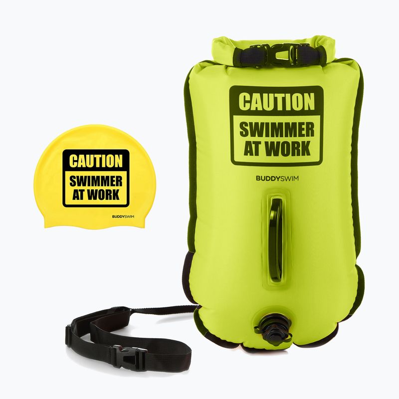 Safety buoy BuddySwim CSW Dry Bag 20 l yellow