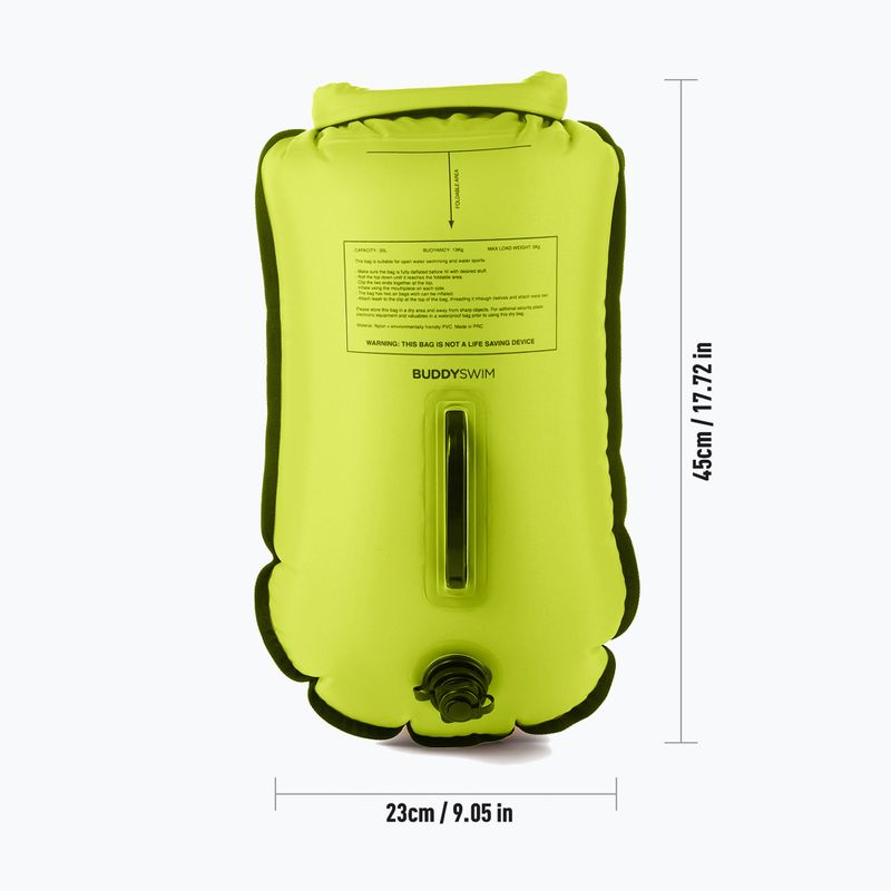 BuddySwim CSW Dry Bag belay buoy 20 l yellow 3