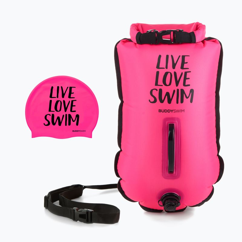 BuddySwim CSW Dry Bag belay buoy 20 l pink