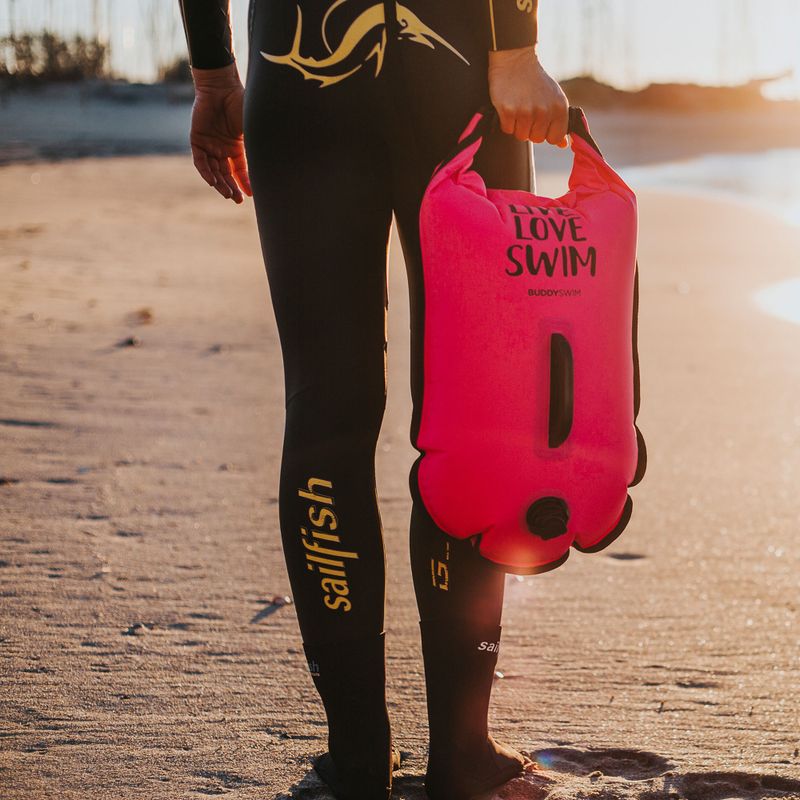 Safety buoy BuddySwim CSW Dry Bag 20 l pink 5
