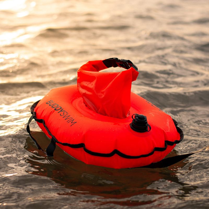 Safety buoy BuddySwim Hydrastation buoy 10 l orange 6