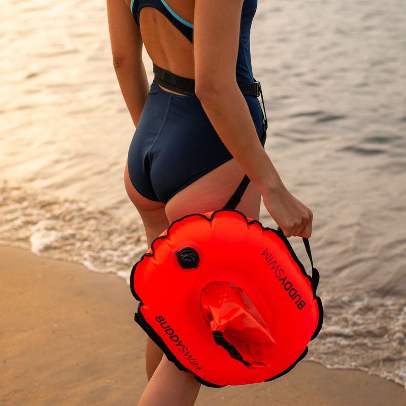 Safety buoy BuddySwim Hydrastation buoy 10 l orange 8