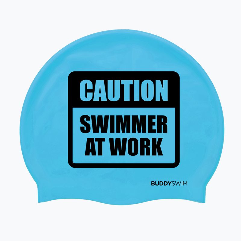 BuddySwim CSW Silicone blue swimming cap