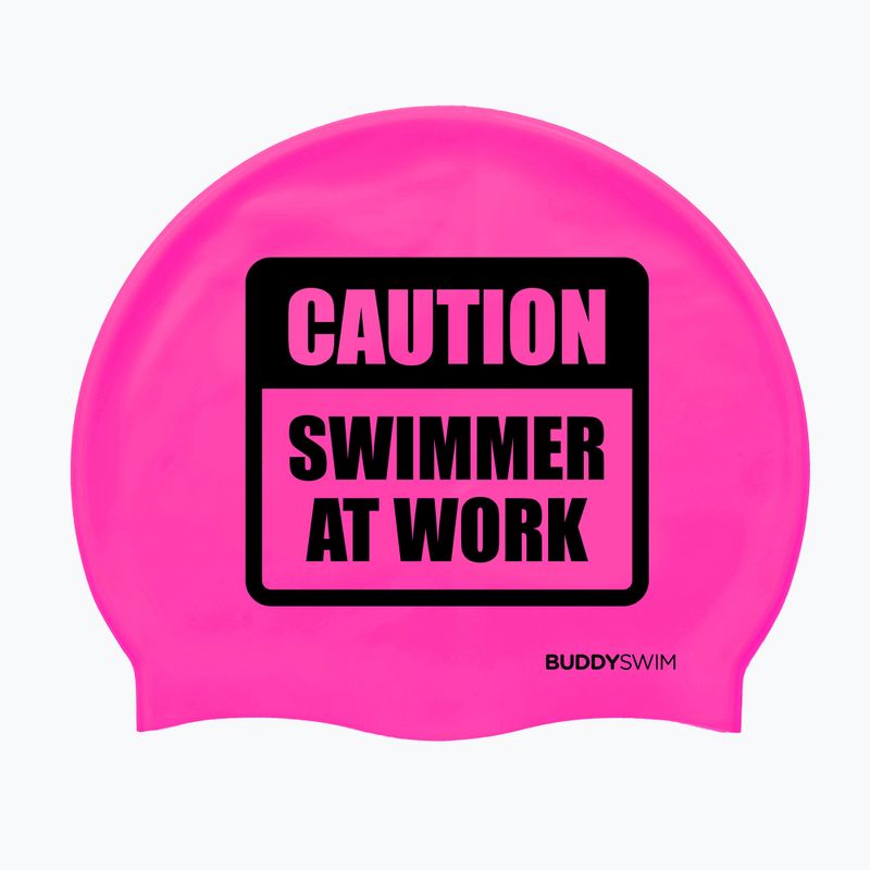 BuddySwim CSW Silicone pink swimming cap