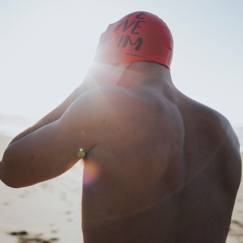 Swim cap BuddySwim LLS Silicone orange 3