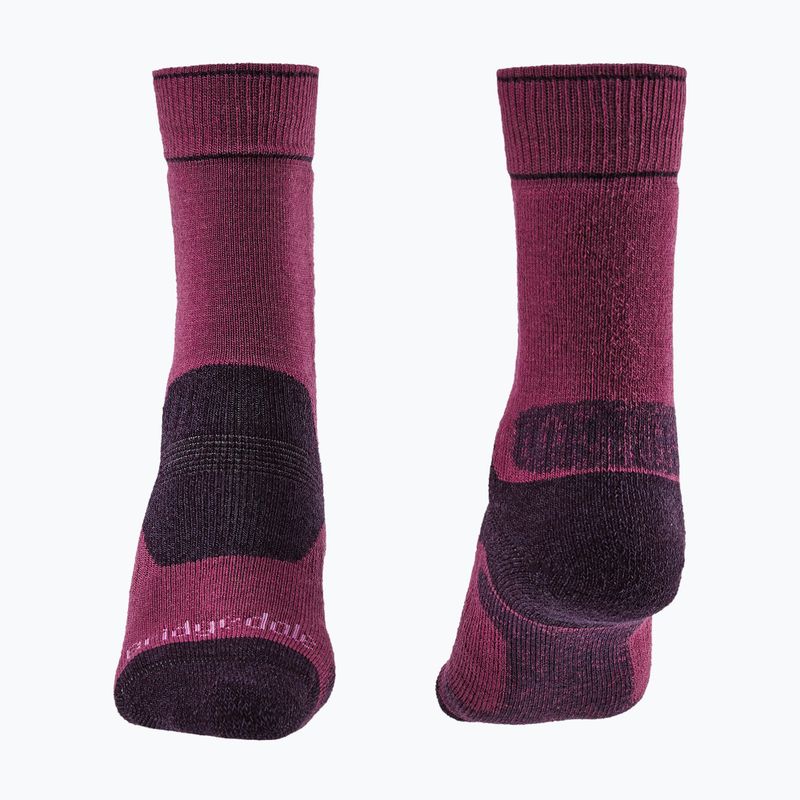 Women's socks Bridgedale Heavyweight Performance Boot Original berry/plum 2