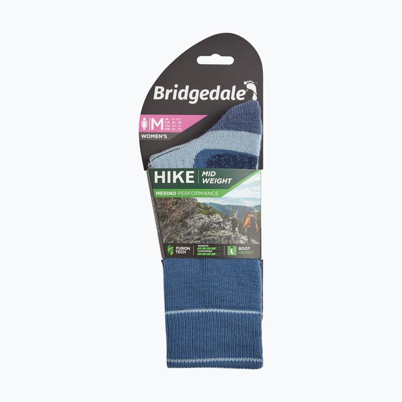 Women's socks Bridgedale Heavyweight Performance Boot Original blue/sky 4