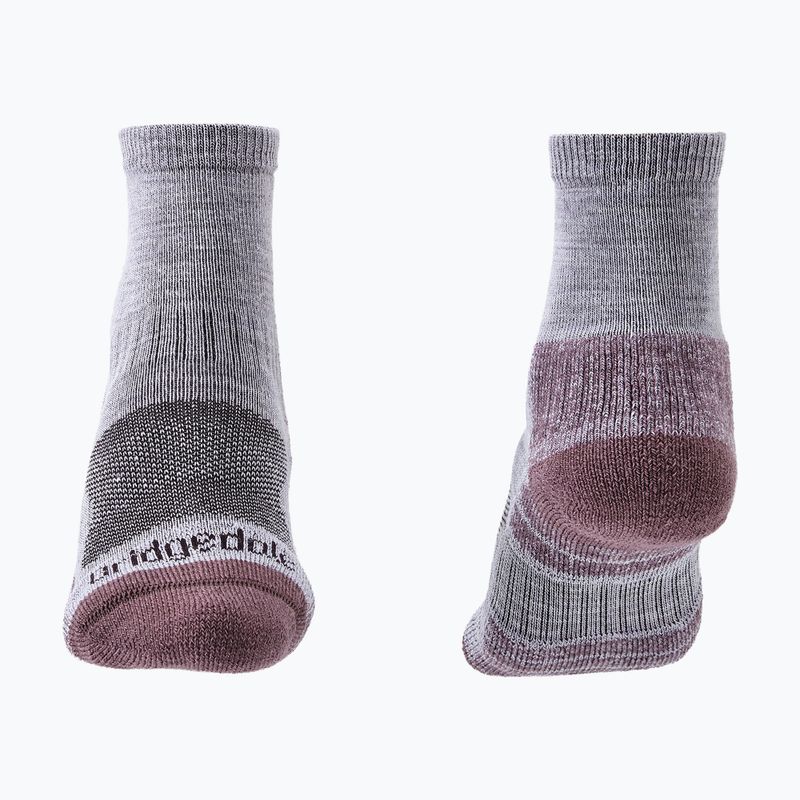 Women's socks Bridgedale Lightweight Merino Performance 3/4 Crew Original heather/damson 2