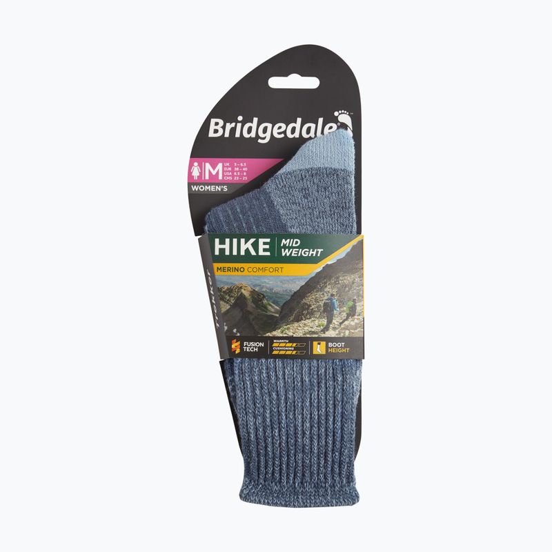 Women's socks Bridgedale Midweight Merino Comfort Boot Original blue 4