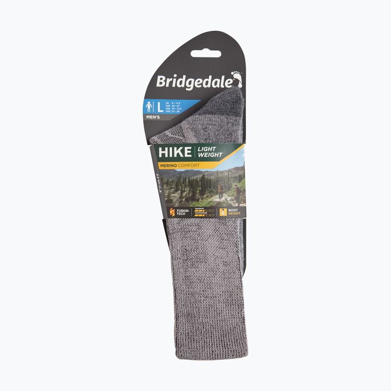Men's socks Bridgedale Lightweight Merino Comfort Boot Original grey 11