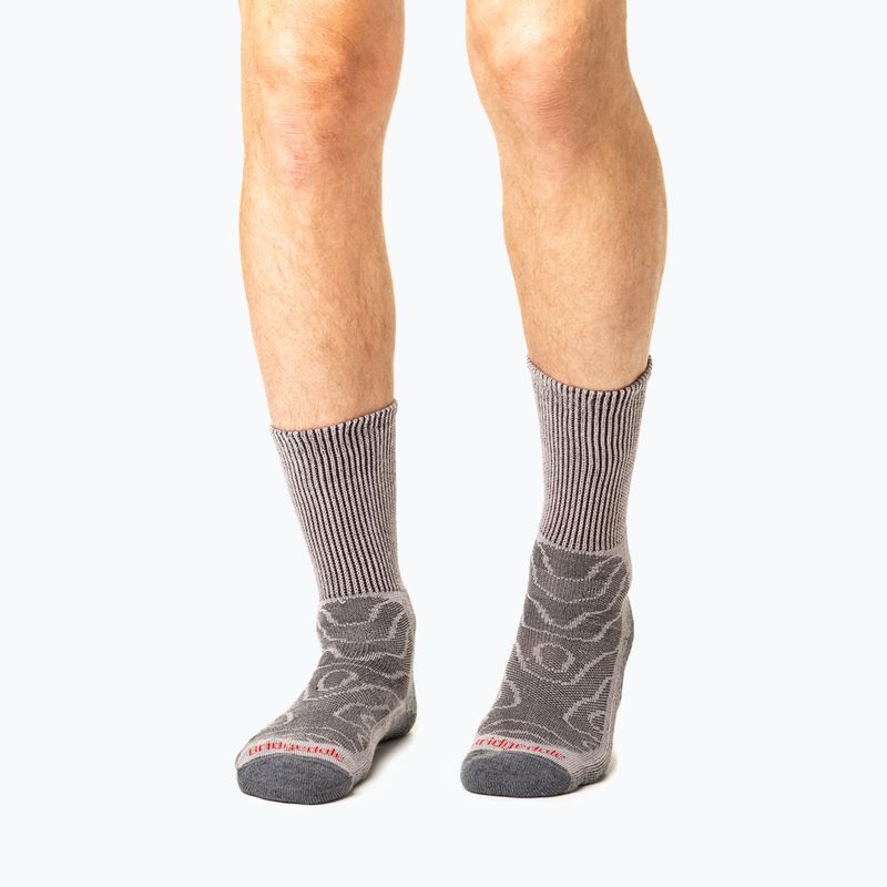 Men's socks Bridgedale Lightweight Merino Comfort Boot Original grey 12