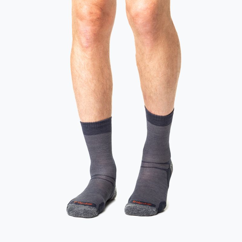Men's trekking socks Bridgedale Hike Ultralight Performance Crew navy 4