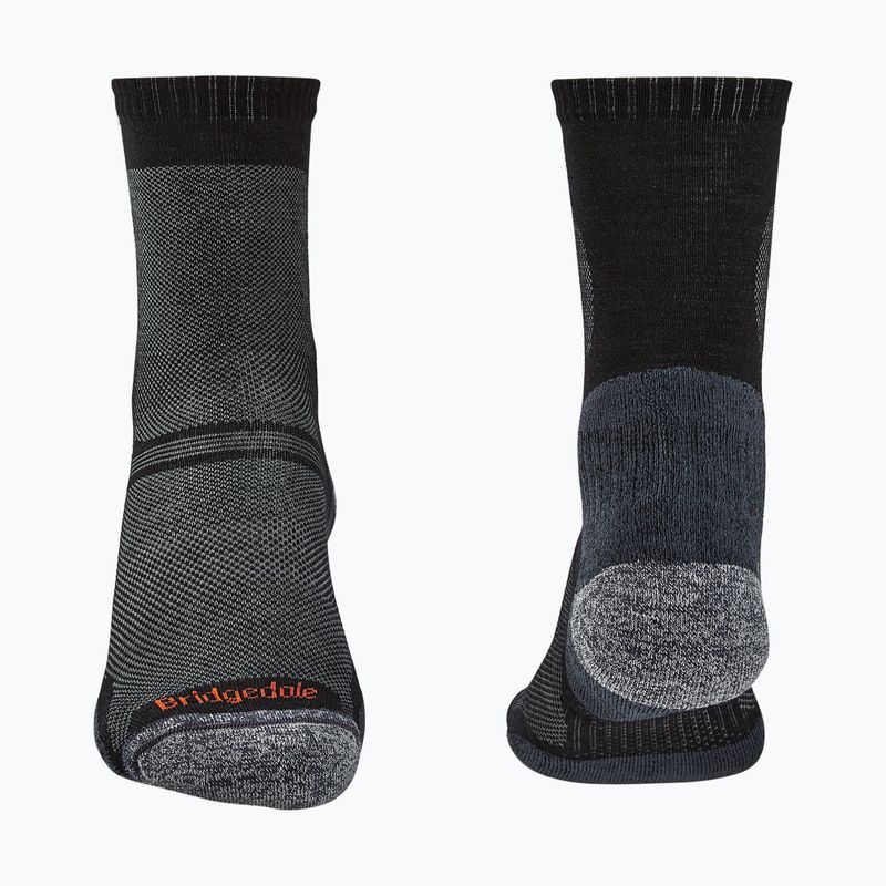 Men's trekking socks Bridgedale Hike Ultralight Performance Crew black 2