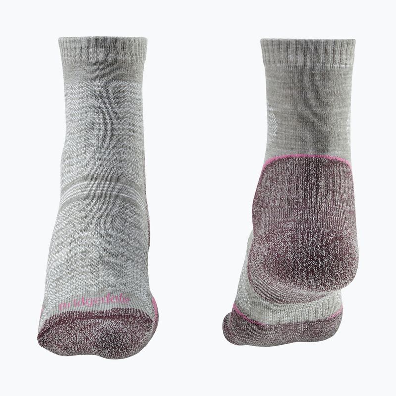Women's trekking socks Bridgedale Hike Ultralight Performance Crew aubergine 2