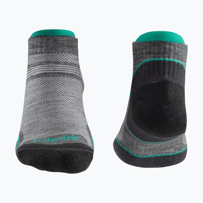 Women's trekking socks Bridgedale Hike Ultralight Merino Performance Low mid grey/surf 2