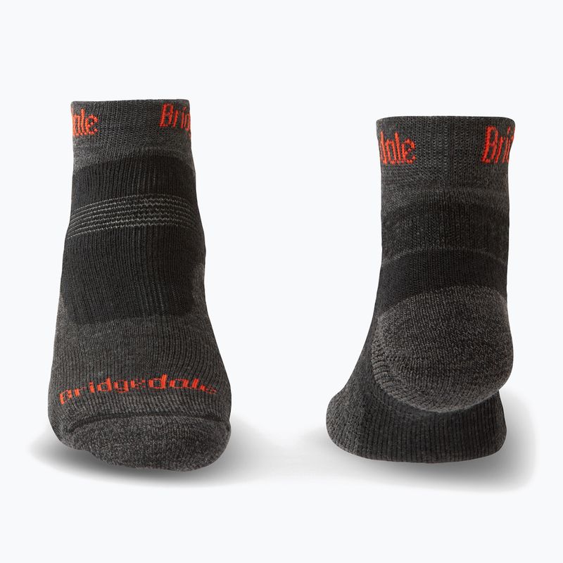 Men's trekking socks Bridgedale Hike Midweight Performance Ankle graphite/orange 2