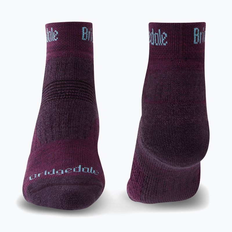 Women's trekking socks Bridgedale Hike Midweight Performance Ankle dark purple 2