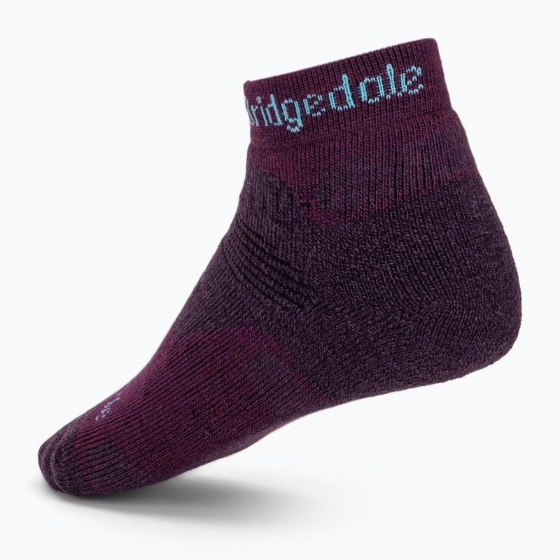 Women's trekking socks Bridgedale Hike Midweight Performance Ankle dark purple 2