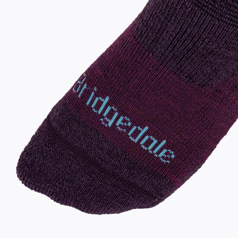 Women's trekking socks Bridgedale Hike Midweight Performance Ankle dark purple 4