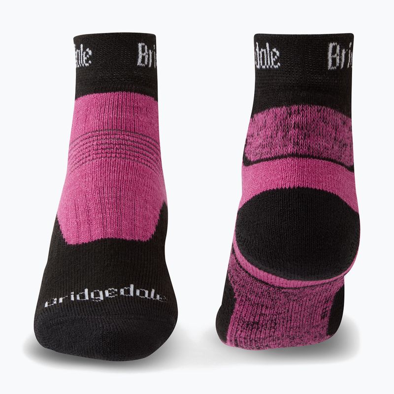 Women's trekking socks Bridgedale Hike Midweight Performance Ankle black/pink 2