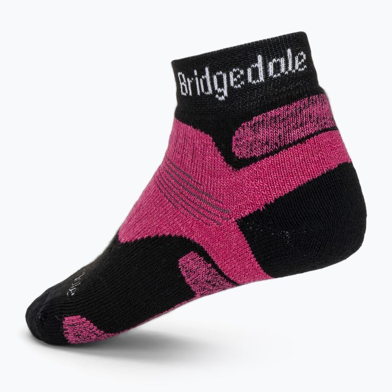 Women's trekking socks Bridgedale Hike Midweight Performance Ankle black/pink 2