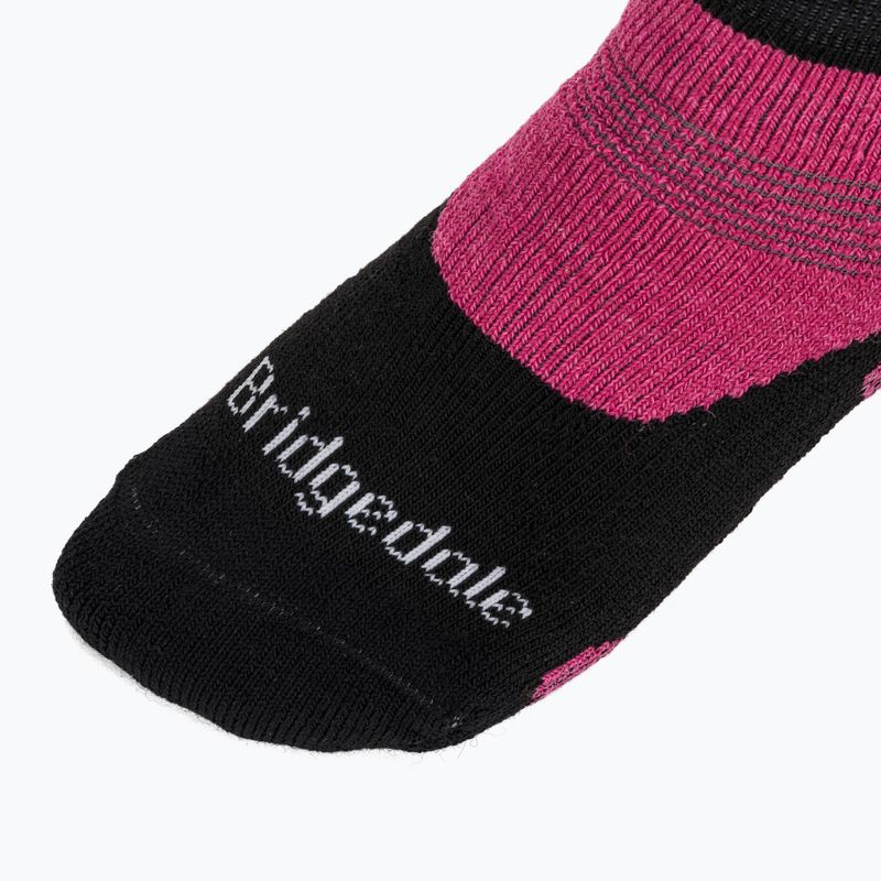 Women's trekking socks Bridgedale Hike Midweight Performance Ankle black/pink 4