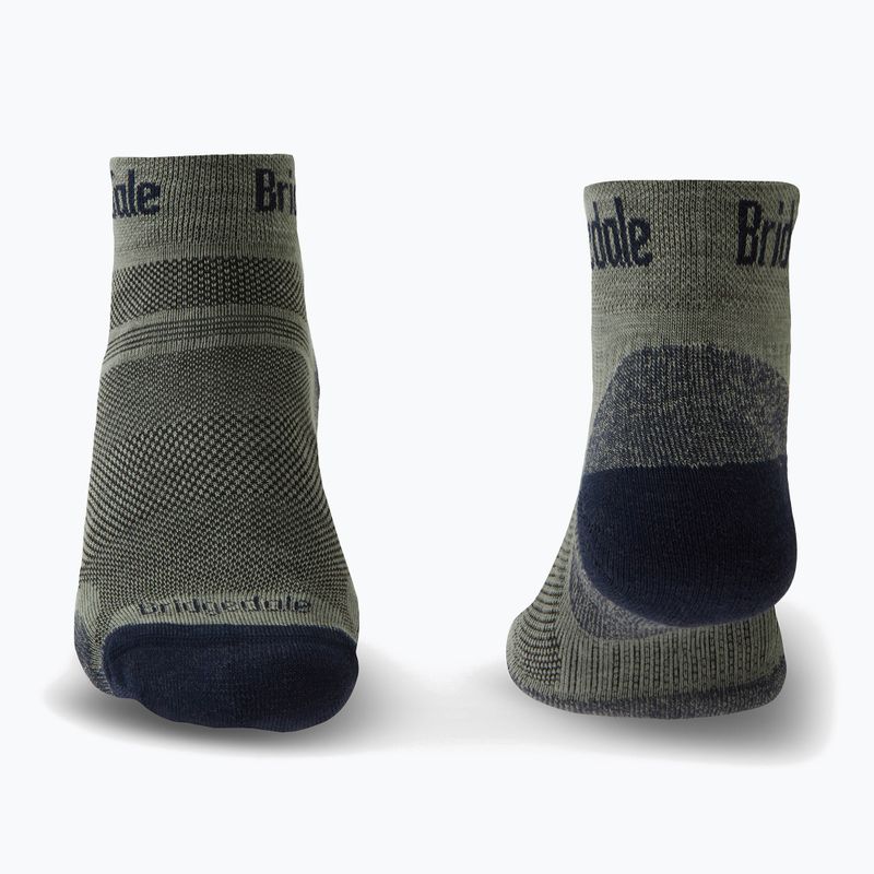 Men's trekking socks Bridgedale Hike Ultralight Performance Ankle khaki/navy 2