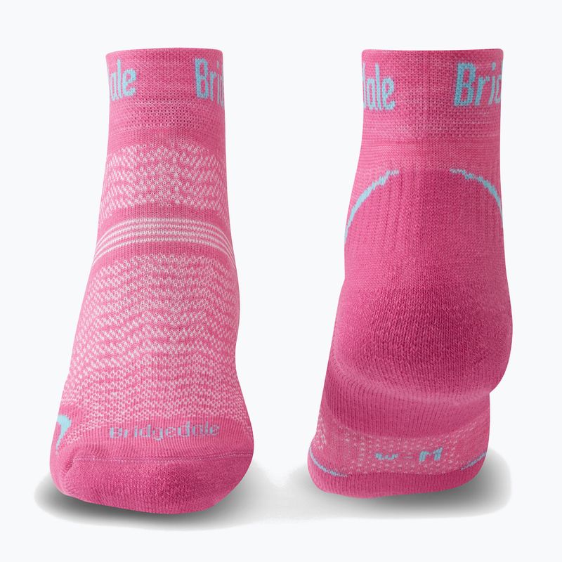 Women's trekking socks Bridgedale Hike Ultralight Performance Ankle pink 2
