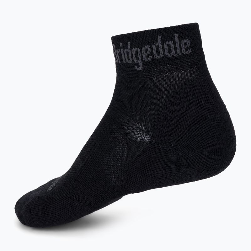 Men's trekking socks Bridgedale Hike Ultralight Performance Ankle black/grey 2