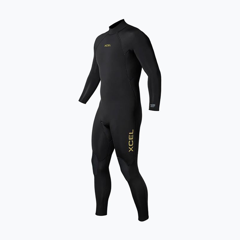 Men's swimming wetsuit Xcel Comp 4/3 mm Back Zip Full black 3