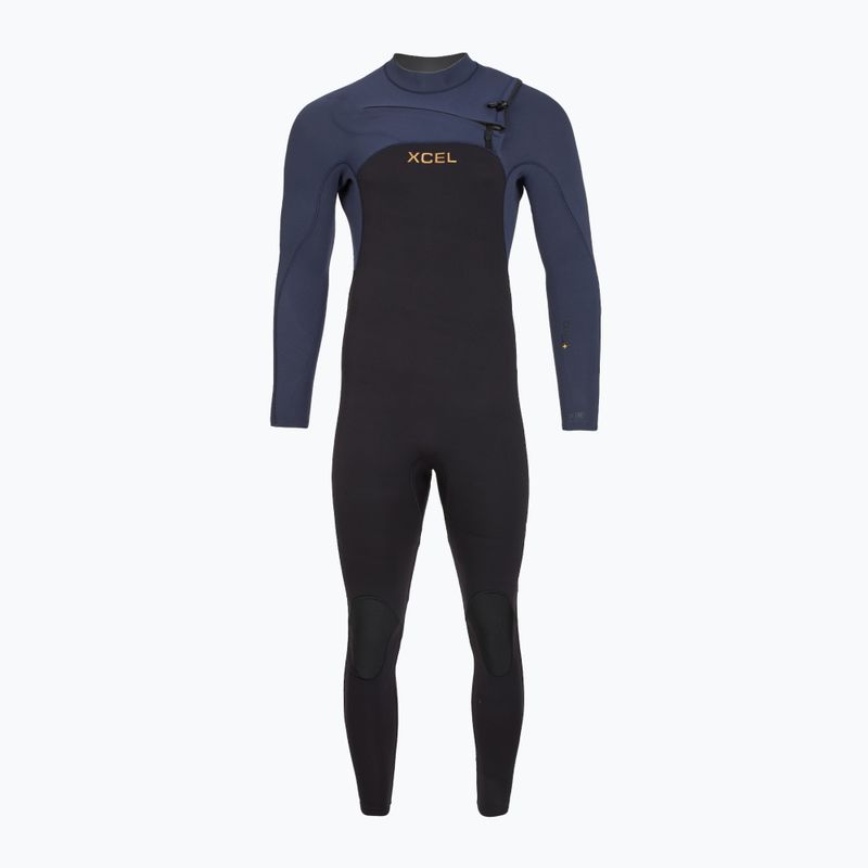 Men's swimming wetsuit Xcel Comp+ 5/4 mm Full black/blue nights 2