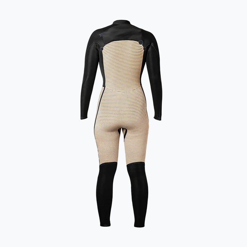 Women's swimming wetsuit Xcel Comp 4/3 mm Full black/black palm/monstera print 5
