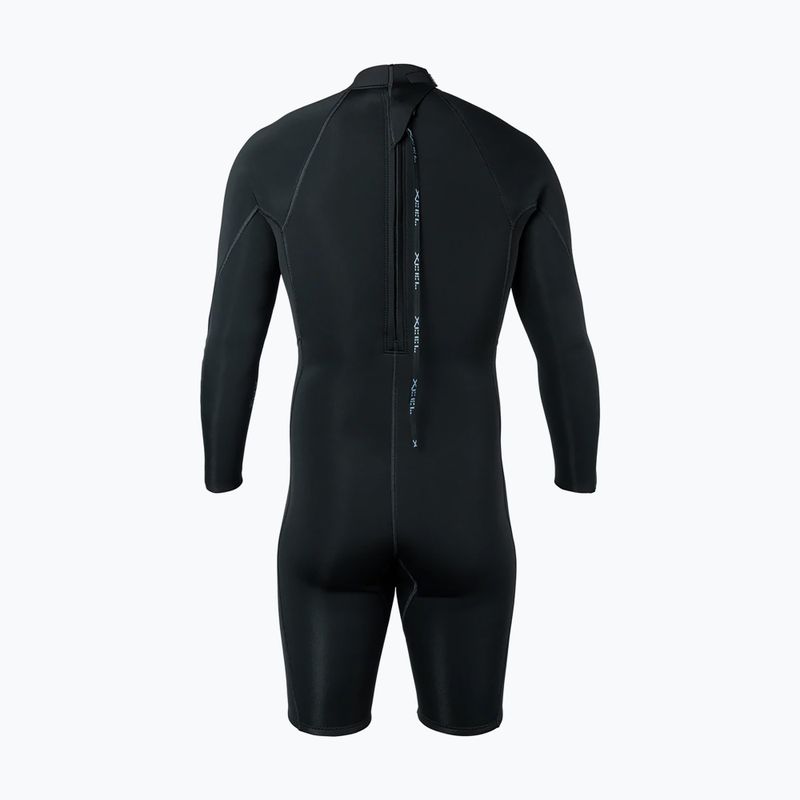 Men's swimming wetsuit Xcel Axis Back Zip Spring 2 mm LS black 2