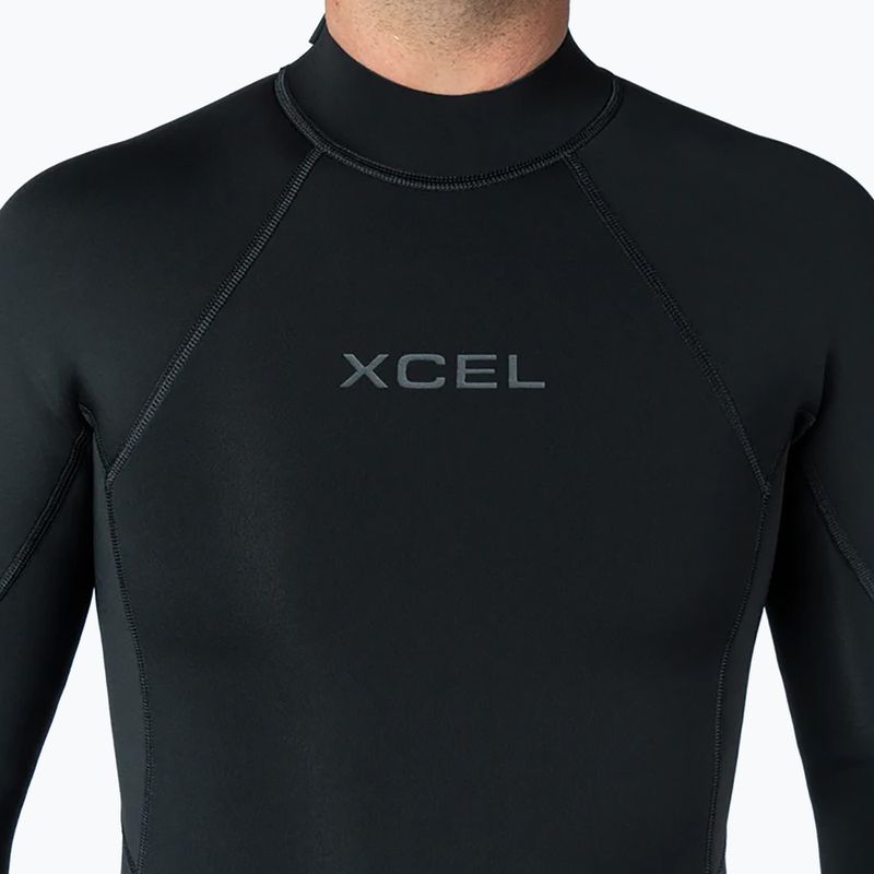 Men's swimming wetsuit Xcel Axis Back Zip Spring 2 mm LS black 5