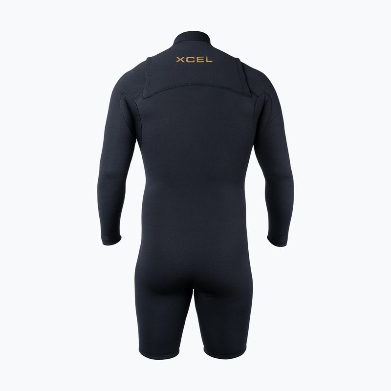 Men's swimming wetsuit Xcel Comp+ Spring 2/1,5 mm LS black 2